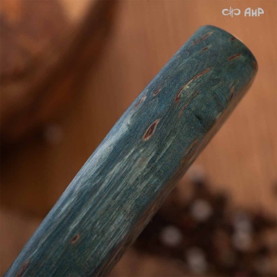 Набор Поварской-3 (стабилизированная карельская береза зеленая, мокуме гане 3 мм) - Компания «АиР»