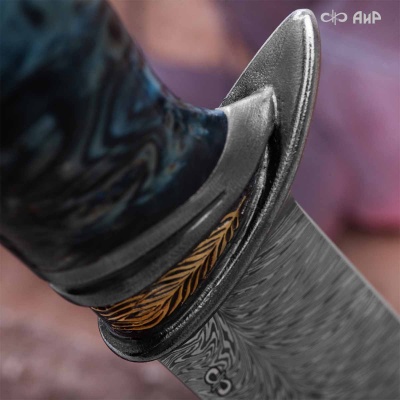 Нож Чернокрылый павлин, авторские ножны, Артикул: 39239 - Компания «АиР»