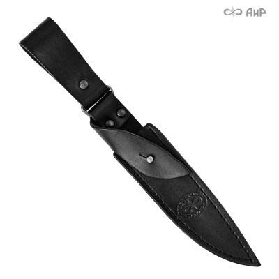 Ножны кожаные для ножа Финка-2 Вача (черные) - Компания «АиР»