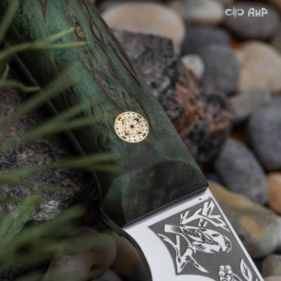 Снегирь (стабилизированная карельская береза зеленая) - Компания «АиР»