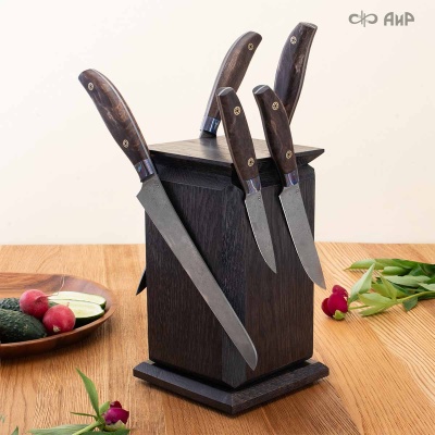 Магнитный держатель для ножей Вертушка (дуб) - Компания «АиР»