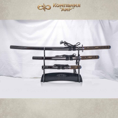  Набор самурайских мечей "Бусидо" (катана, вакидзаси, танто, катанакакэ) - Компания «АиР»