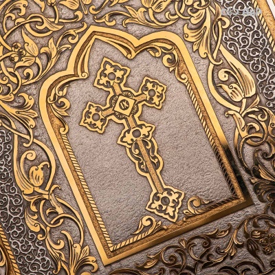 Святое Евангелие в красках Палеха, в окладе, Артикул: 38716 - Компания «АиР»