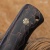 Стриж (композит с бронзовой микросеткой волны, черный, мозаичные пины) дамасская сталь ZDI-1016, узор твист - Компания «АиР»