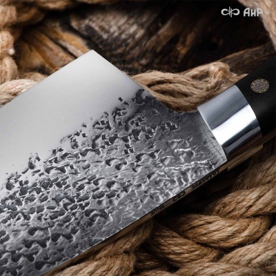 Топор Секач ЦМ (сербский нож, стабилизированный граб, мозаичные пины, кастомная заточка) - Компания «АиР»