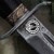 Нож Финка-2 Истребитель с золотом и серебром, дамасская сталь ZDI-1016, комбинированные ножны, Артикул: 38455 - Компания «АиР»