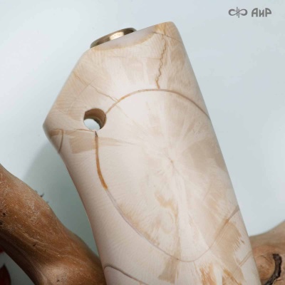 Селигер (стабилизированная кость мамонта, материал заказчика, мокуме гане, индивид.гравировка) - Компания «АиР»