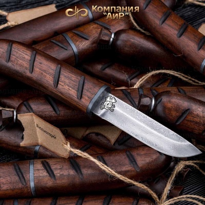   Нож Сосиска, дамасская сталь ZDI-1016, Артикул: AF0000011659 - Компания «АиР»