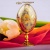 Яйцо сувенирное Пасхальное с красным фианитом, Артикул: 34754  - Компания «АиР»