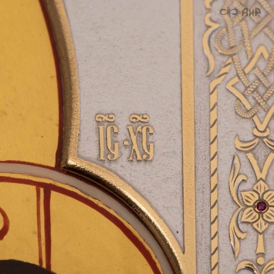 Икона в окладе Казанская Божья Матерь, с рубиновыми корундами, Артикул: 37334 - Компания «АиР»
