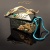 Шкатулка из змеевика с кабошонами малахита Светлячки, Артикул: 21559 - Компания «АиР»