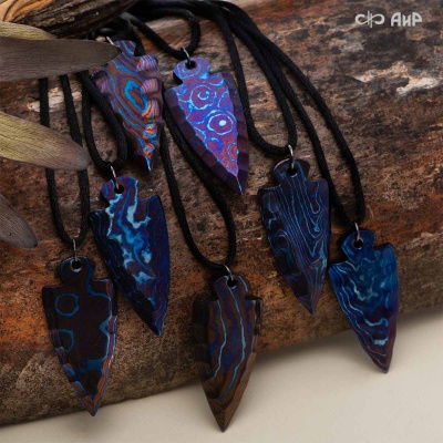  Подвеска Каменный век, титановый дамаск ЗлаТи (ZlaTi), Артикул: AF0000022688 - Компания «АиР»