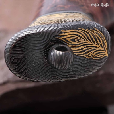 Нож Чернокрылый павлин, авторские ножны, Артикул: 39240 - Компания «АиР»