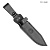 Ножны кожаные для ножа Штык-К100 (черные) - Компания «АиР»