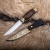  Нож Лиса с сюжетом Куропатки, цельнометаллические ножны, Артикул: 16208 - Компания «АиР»