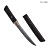 Нож Айкути, дамасская сталь ZDI-1016, композит с бронзовой микросеткой волны, черный, мокуме гане - Компания «АиР»