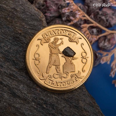  Монета Счастливый кузюк, метеорит, золото, латунь, Артикул: AF0000013013 В РЕЗЕРВЕ - Компания «АиР»