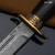 Нож Финка-2 Морская пехота с золотом и родием, ZDI-1016, комбинированные ножны Артикул: 37661 - Компания «АиР»