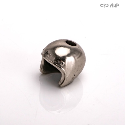 Бусина на темляк Мотошлем (литье, латунь, никелирование, катафорезный лак) - Компания «АиР»