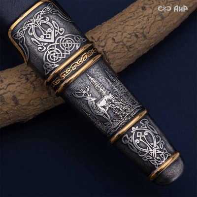 Гарнитур охотничий Царская охота, с хиршфангером, Артикул: 39191 - Компания «АиР»