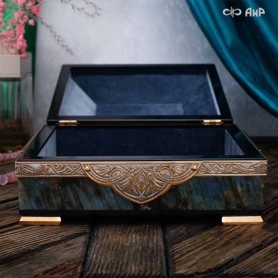 Шкатулка из лабрадорита Таинственная ночь, Артикул: 39158 - Компания «АиР»