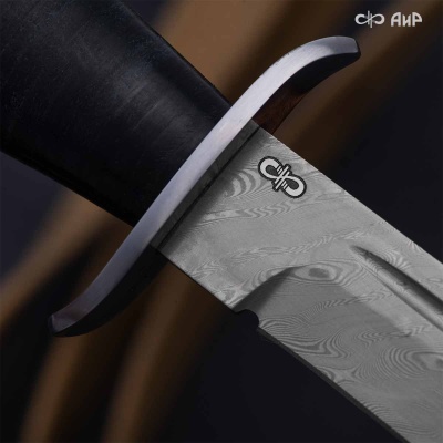 Финка-2 (кожа) дамасская сталь ZDI-1016  - Компания «АиР»
