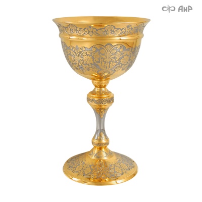 Кубок с цветочным орнаментом, Артикул: 1638 - Компания «АиР»