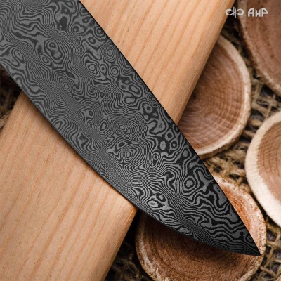 Стриж (G10 черно-зеленый, мозаичные пины) дамасская сталь ZD-0803 - Компания «АиР»