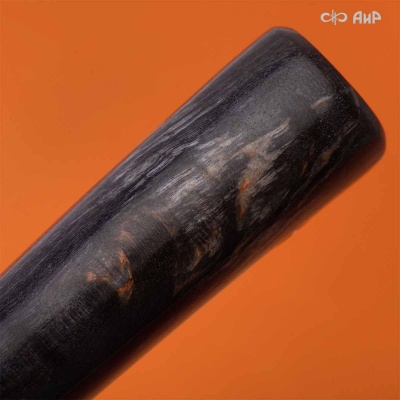 Нож Финка-5, стабилизированная карельская береза фиолетовая, стабилизированный граб, авторские ножны, Артикул: 38883 - Компания «АиР»