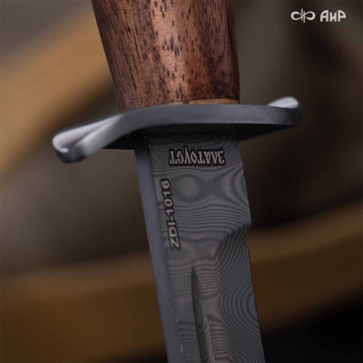 Финка-2 (орех) дамасская сталь ZDI-1016  - Компания «АиР»
