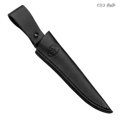 Ножны кожаные для ножа Жулан (черные) - Компания «АиР»