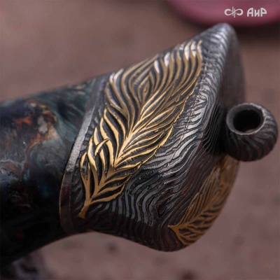 Нож Чернокрылый павлин, авторские ножны, Артикул: 39239 - Компания «АиР»