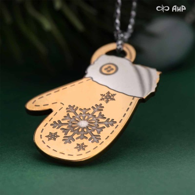  Подвеска Рукавички (золото), Артикул: AF0000013390 - Компания «АиР»