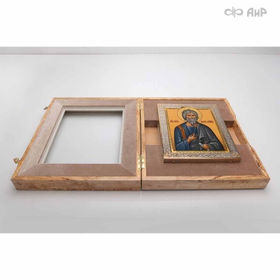 Икона в окладе и киоте Святой апостол Андрей Первозванный, Артикул: 39157 - Компания «АиР»