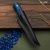 Стриж (G10 черно-синий, мозаичные пины) дамасская сталь ZDI-1016, узор ступени - Компания «АиР»