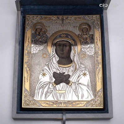 Икона Божией Матери в окладе Умиление (икона заказчика, XIX в.), Артикул: 39154 - Компания «АиР»