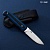 Складной (G10 черно-синий) глянцевый дамаск ZDI-1016 - Компания «АиР»