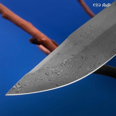 Стрелец (стабилизированная карельская береза зеленая, ЗлаТи (ZlaTi) дамасская сталь ZDI-1016 - Компания «АиР»