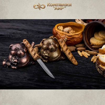  Композиция Шура Богемова с багетом, дамасская сталь ZDI-1016 - Компания «АиР»