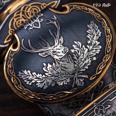 Гарнитур охотничий Царская охота, с хиршфангером, Артикул: 39191 - Компания «АиР»