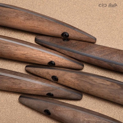 Набор стейковых ножей ЦМ (орех) дамасская сталь ZDI-1016 - Компания «АиР»