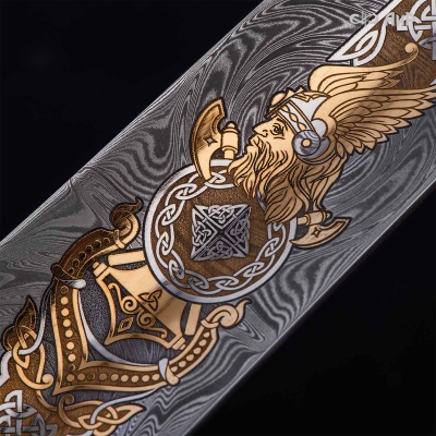 Рожок для обуви Северное наследие, дамасская сталь ZDI-1016, Артикул: 39308 - Компания «АиР»