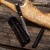 Нож Айкути, дамасская сталь ZDI-1016, кожа ската черная, макасар, фути, хабаки и касира мокуме гане - Компания «АиР»