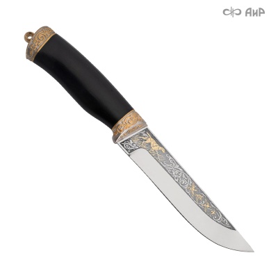  Нож Бекас с сюжетом Пес на охоте, Артикул: 39267 - Компания «АиР»