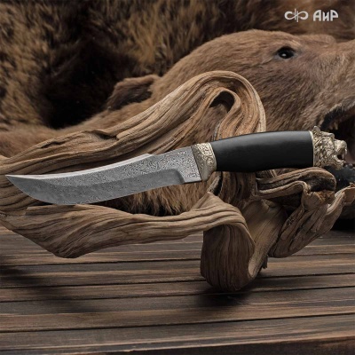 Нож Клык с сюжетом Медведь из берлоги, Артикул: 38006 - Компания «АиР»