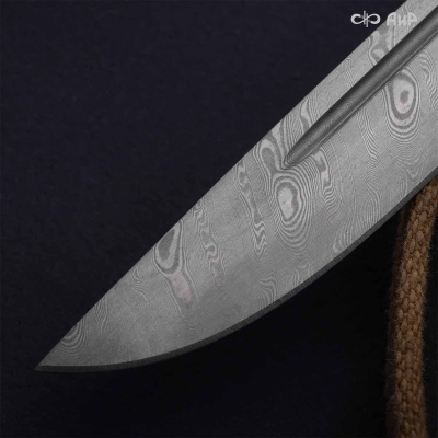 Финка-2 (кожа) дамасская сталь ZDI-1016  - Компания «АиР»