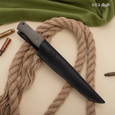 Финка Вача Лайт (текстолит, пескоструйная обработка рукояти, отверстие под темляк, стоунвош) - Компания «АиР»