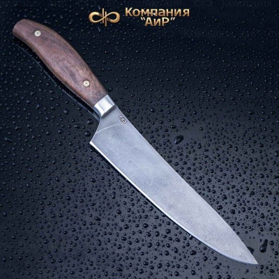 Поварской ЦМ (орех, мозаичные пины) дамасская сталь ZDI-1016 - Компания «АиР»