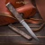 Нож "Офисный" (кап ореховый), дамасская сталь ZDI-1016 - Компания «АиР»