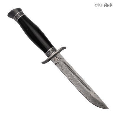  Нож Финка-2 НКВД с серебром, ZDI-1016, кожаные ножны. Артикул: 39026, 39027, 39033, 39049 - Компания «АиР»